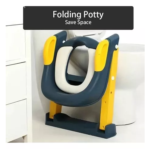 ASIENTO ADAPTADOR CON ESCALERA PARA INODORO WC PARA NIÑOS, ACOLCHADO - 5