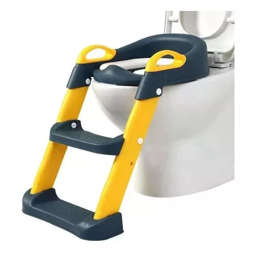 ASIENTO ADAPTADOR CON ESCALERA PARA INODORO WC PARA NIÑOS, ACOLCHADO - 8