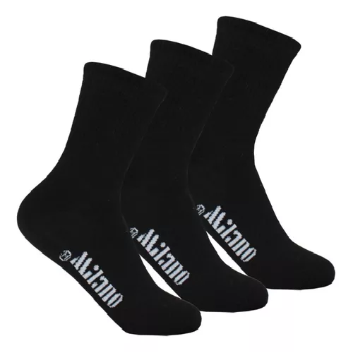 CALCETINES DE MEDIA CAÑA PARA HOMBRE, PACK DE 12 PARES, COLOR NEGRO - 1