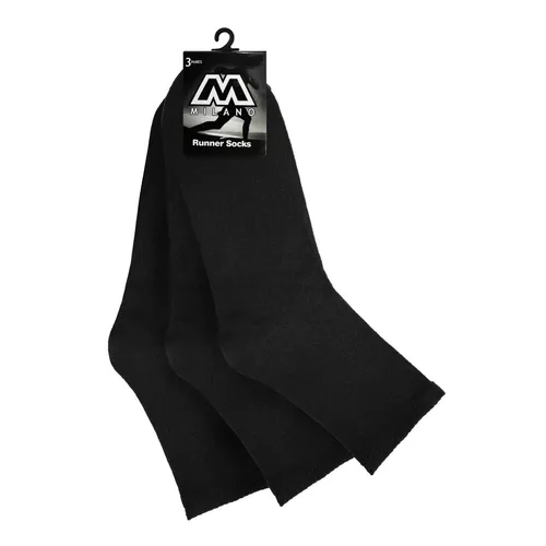CALCETINES DE MEDIA CAÑA PARA HOMBRE, PACK DE 12 PARES, COLOR NEGRO - 2