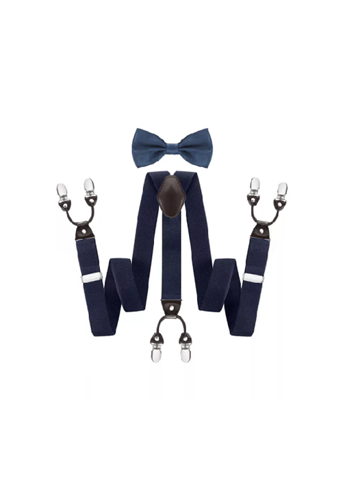 SUSPENSOR HUMITA EN CAJA TIRANTES HOMBRE AJUSTABLE ELASTICO, AZUL MARINO - 1