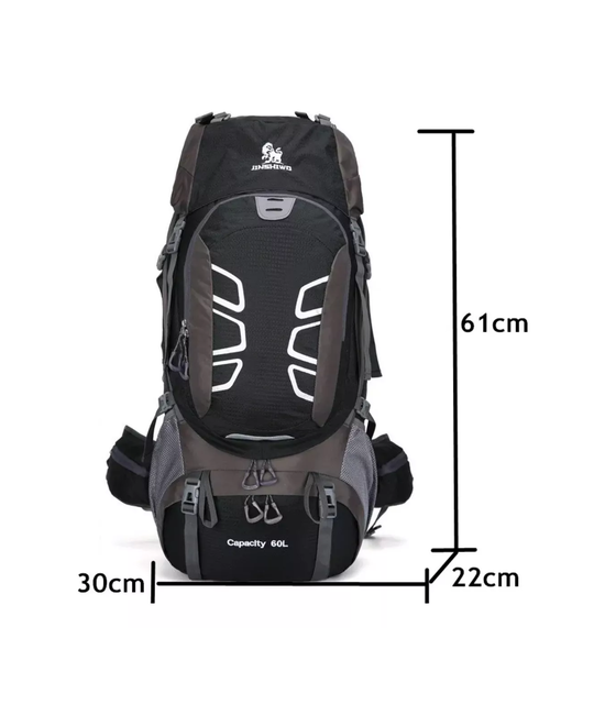 MOCHILA IMPERMEABLE 60L COLOR EN COLOR NEGRO - 4