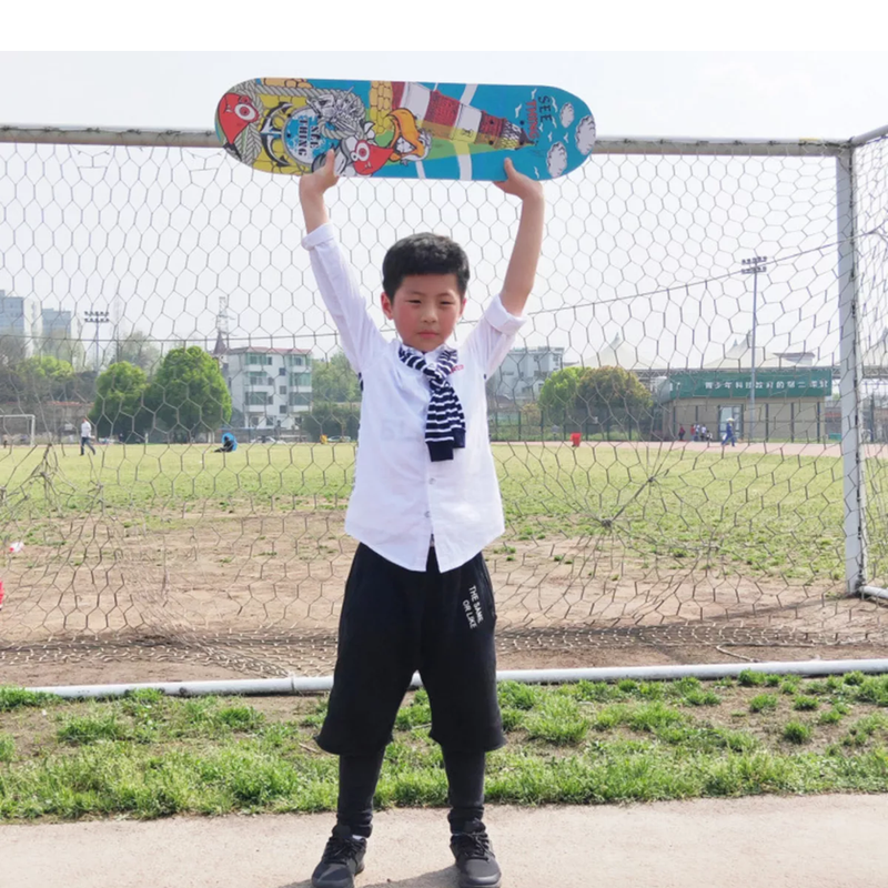 TABLA SKATE MADERA FUEGO 7 LAMINAS 32'', NEGRO - 5