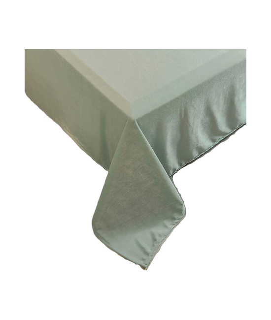 MANTEL ESTRELLA DESHILACHADA 160X300 CM, CELESTE - 1