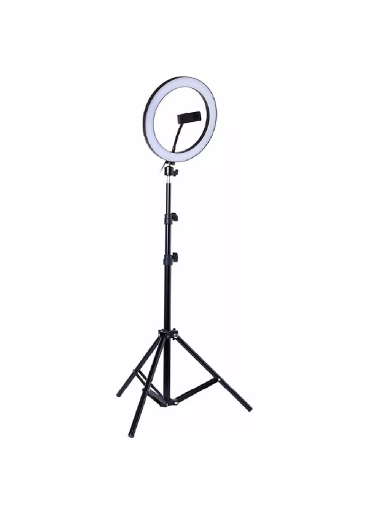 GENÉRICO ARO RING LUZ LED SELFIE 26CM FLASH, TRÍPODE 2.10MTS TIKTOK