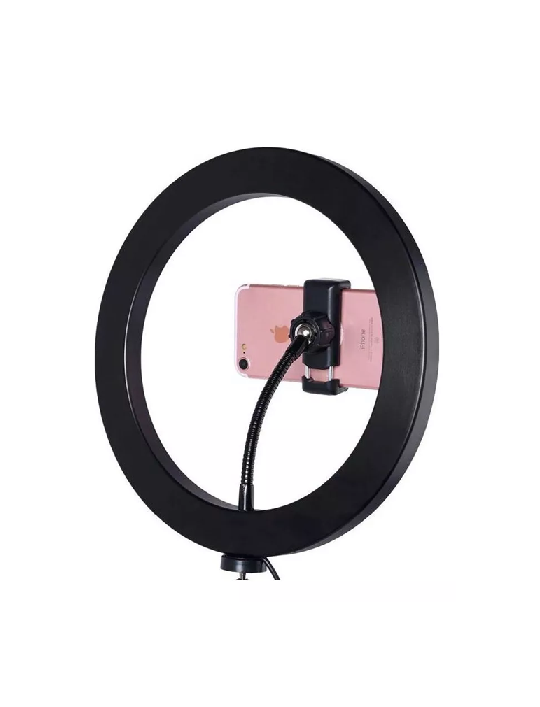 ARO RING LUZ LED SELFIE 26CM FLASH, TRÍPODE 2.10MTS TIKTOK - 2