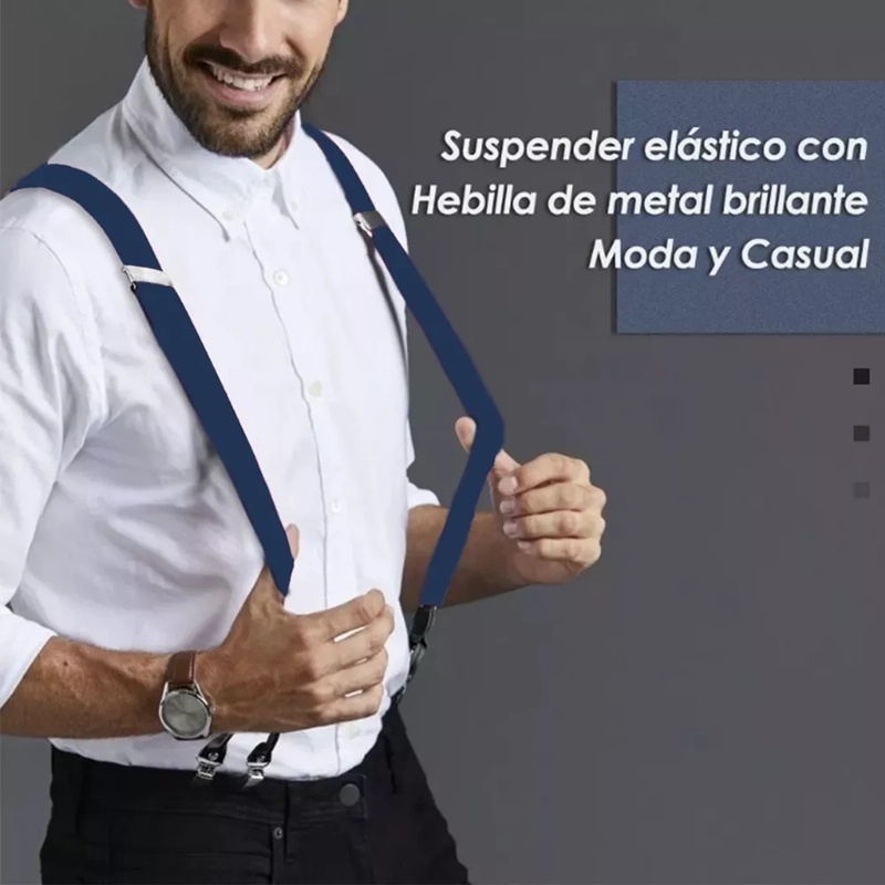 SUSPENSOR AJUSTABLE Y ELASTICO CON CAJA, AZUL - 5