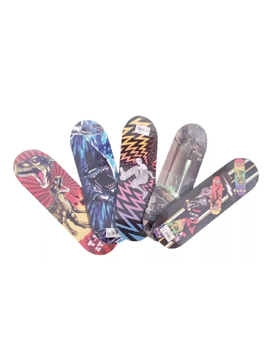 TABLA SKATE PATINETA NIÑO UNISEX 70CM, NEGRO - 6