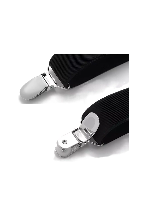 TIRANTES SUSPENSORES PARA PANTALONES 110 CM, NEGRO - 2