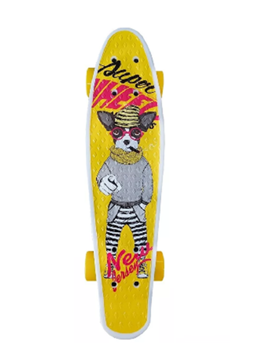 SKATE PENNY BOARD PATINETA YELLOW DOG NIÑOS / LHUA, AMARILLO - 2