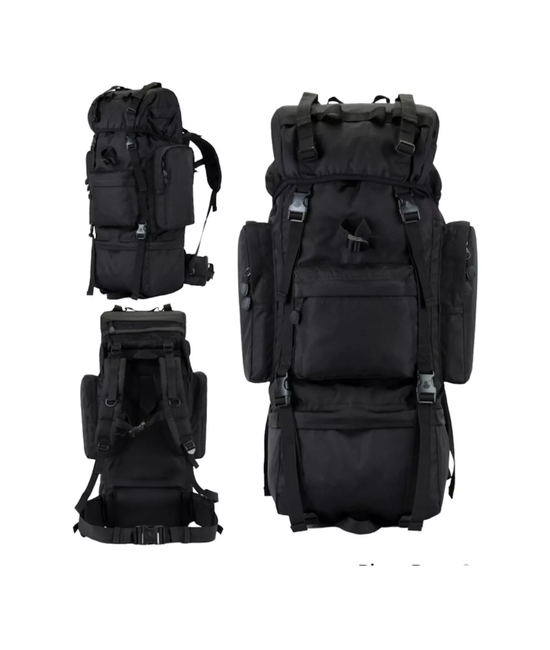 MOCHILA PARA CAMPAÑAS MILITARES 100L COLOR EN COLOR NEGRO - 4