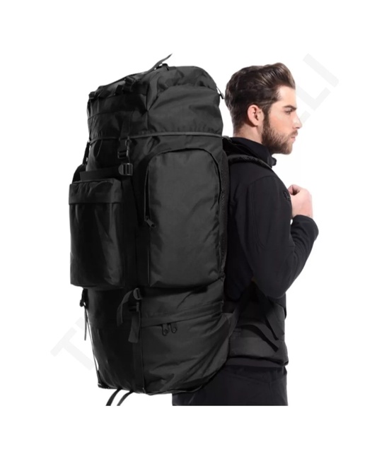 MOCHILA PARA CAMPAÑAS MILITARES 100L COLOR EN COLOR NEGRO - 6