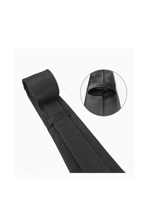 CORBATA TRAJE DE VESTIR, EN COLOR NEGRO - 5
