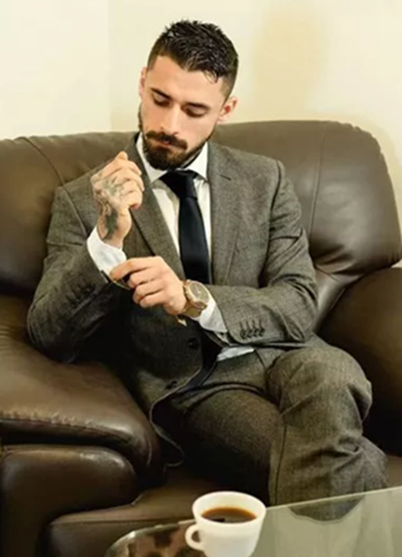 CORBATA TRAJE DE VESTIR, EN COLOR NEGRO - 6