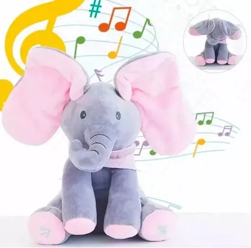 ELEFANTE MUSICAL DE APEGO, PEEK A BOO - 5