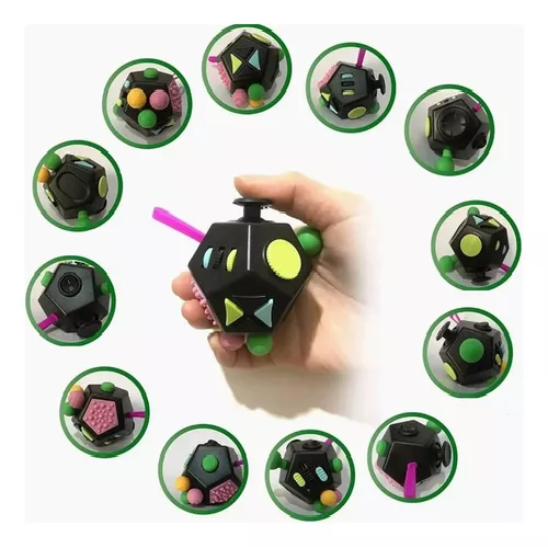 FIDGET JUGUETE DE 12 LADOS, ALIVIO DEL ESTRÉS Y LA ANSIEDAD - 2