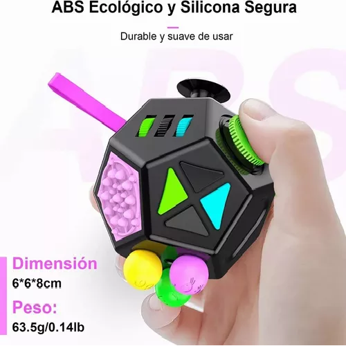 FIDGET JUGUETE DE 12 LADOS, ALIVIO DEL ESTRÉS Y LA ANSIEDAD - 5