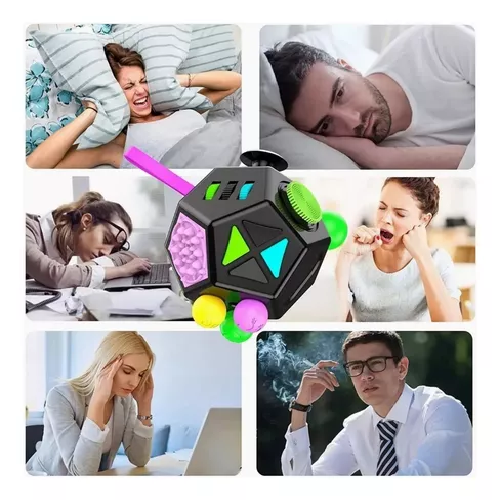 FIDGET JUGUETE DE 12 LADOS, ALIVIO DEL ESTRÉS Y LA ANSIEDAD - 7