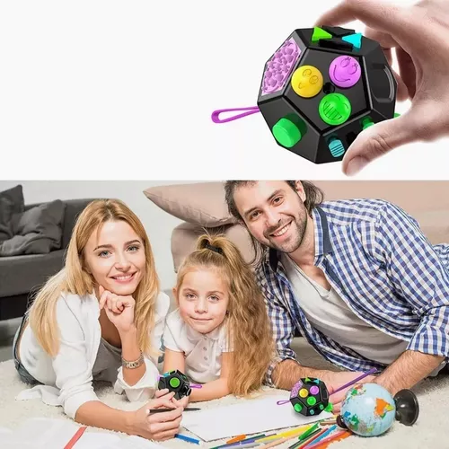 FIDGET JUGUETE DE 12 LADOS, ALIVIO DEL ESTRÉS Y LA ANSIEDAD - 8