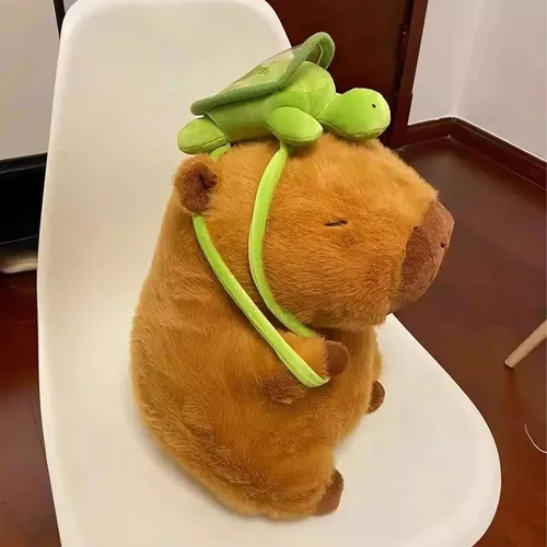 JUGUETE DE PELUCHE DE CAPIBARA, NAVIDAD, CUMPLEAÑOS, COLOR UNICOLOR - 3