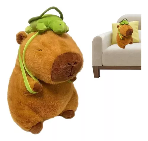 JUGUETE DE PELUCHE DE CAPIBARA, NAVIDAD, CUMPLEAÑOS, COLOR UNICOLOR - 5