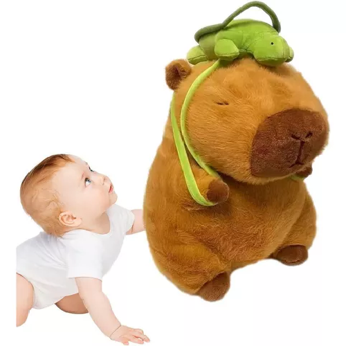 JUGUETE DE PELUCHE DE CAPIBARA, NAVIDAD, CUMPLEAÑOS, COLOR UNICOLOR - 6