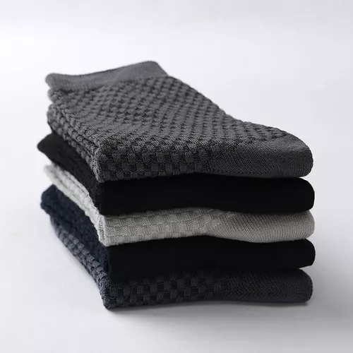 CALCETAS DEPORTIVAS PARA HOMBRE, 100% ALGODÓN, PACK DE 10 PARES, COLOR NEGRO - 7