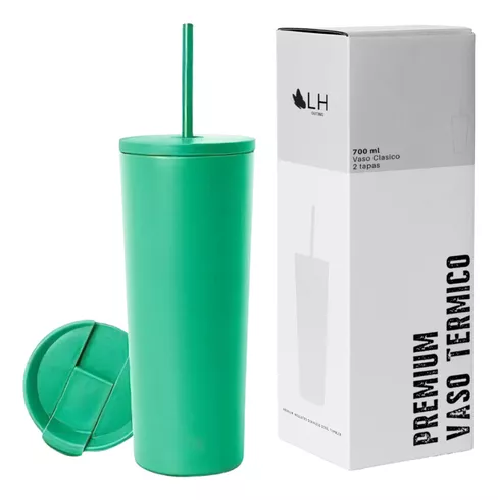 VASO TÉRMICO MUG LH 700 LT, ACERO INOXIDABLE, VERDE MENTA - 1