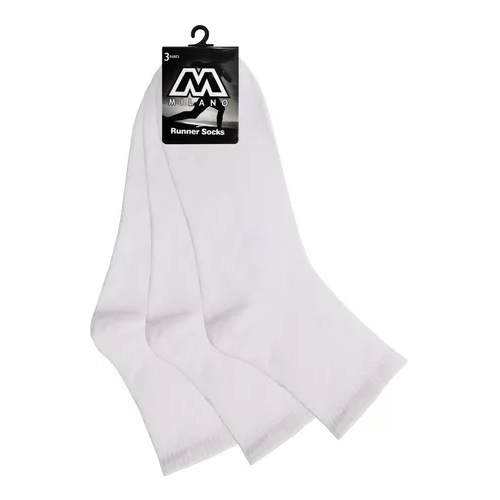 CALCETINES DE MEDIA CAÑA PARA HOMBRE, PACK DE 12 PARES, COLOR BLANCO - 2