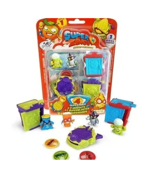 SUPERZINGS 1 - PACK 4 UNIDADES HIDEOUT MULTICOLOR - 3
