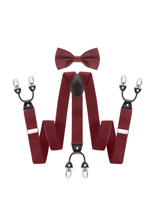 SUSPENSOR HUMITA EN CAJA TIRANTES HOMBRE AJUSTABLE ELASTICO, EN COLOR CAFE - 1