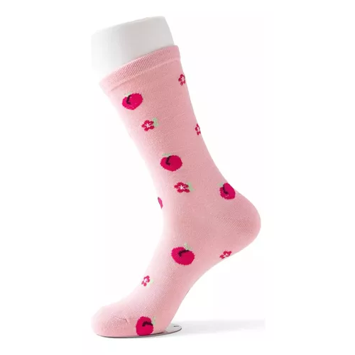 CALCETINES DE ALGODÓN CON DISEÑO PARA MUJER, PACK DE 12 PARES, LARGOS, MULTICOLOR - 4