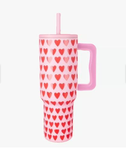 VASO TÉRMICO MUG, 1200 LT, ACERO INOXIDABLE, CORAZONES - 1
