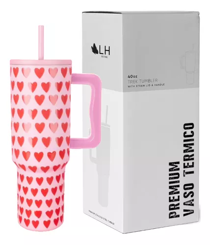 VASO TÉRMICO MUG, 1200 LT, ACERO INOXIDABLE, CORAZONES - 2
