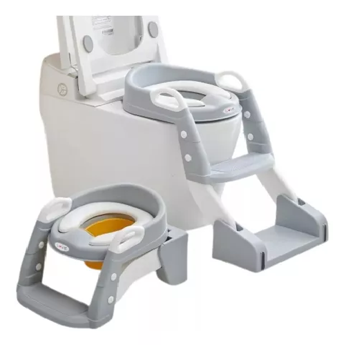 PELELA ASIENTO ADAPTADOR CON ESCALERA PARA INODORO WC, 3 EN 1 PARA NIÑOS - 1