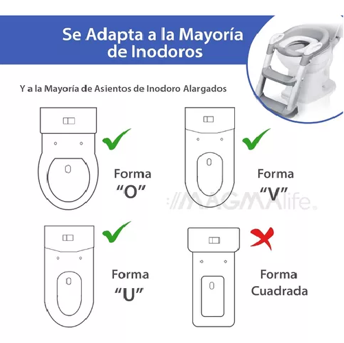 PELELA ASIENTO ADAPTADOR CON ESCALERA PARA INODORO WC, 3 EN 1 PARA NIÑOS - 6