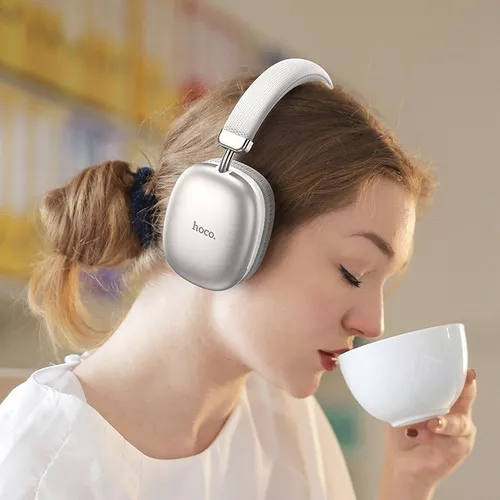AURICULARES INALÁMBRICOS DIADEMA BLUETOOTH HOCO PLATEADO - 3
