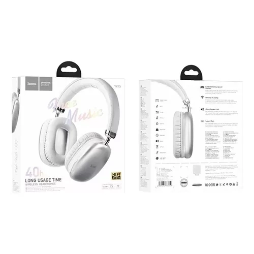 AURICULARES INALÁMBRICOS DIADEMA BLUETOOTH HOCO PLATEADO - 6