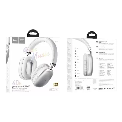 AURICULARES INALÁMBRICOS DIADEMA BLUETOOTH HOCO PLATEADO - 6