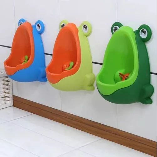 URINARIO DE PARED 'RANITA' PARA NIÑOS, COLOR VERDE - 1