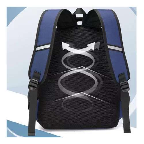 MOCHILA ESCOLAR DE ESPALDA PARA NIÑOS, MORRAL NOTEBOOK COLOR EN COLOR NEGRO - 5