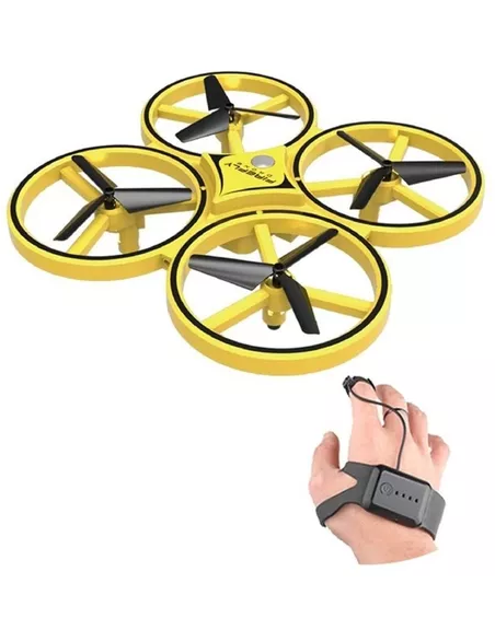 DRONE LUCIÉRNAGA CONTROL REMOTO COLOR EN COLOR AMARILLO - 2