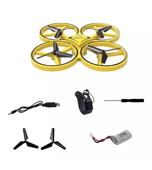 DRONE LUCIÉRNAGA CONTROL REMOTO COLOR EN COLOR AMARILLO - 3