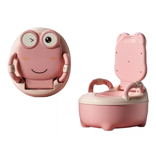 PELELA BAÑO RANA PARA NIÑO Y NIÑA, COLOR ROSADO - 1