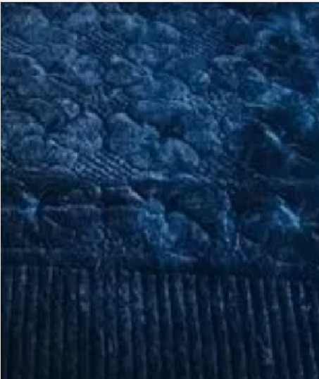 PIECERA POLAR TELA REVERSIBLE 95X210 CM COLOR AZUL - 1