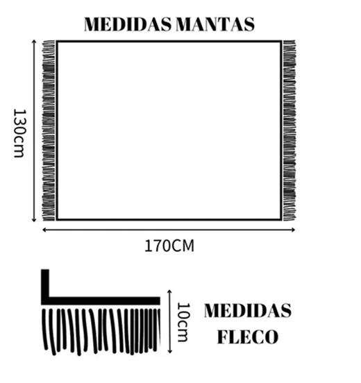 MANTA DECORATIVA TEJIDA PARA SILLÓN, PIECERA O CAMA COLOR NARANJA - 3