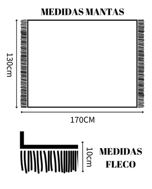 MANTA DECORATIVA TEJIDA PARA SILLÓN, PIECERA O CAMA COLOR GRIS OSCURO - 3