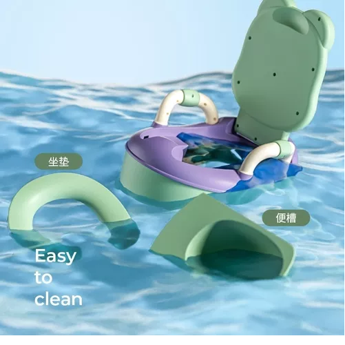 PELELA BAÑO RANA PARA NIÑO Y NIÑA, COLOR AZUL - 5
