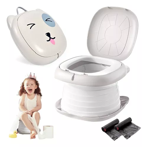 PELELA DE BAÑO PORTÁTIL PARA NIÑOS, APRENDIZAJE TIPO WC, INFANTIL - 1