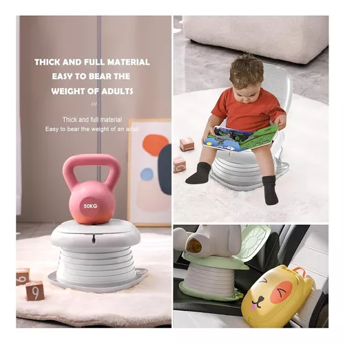 PELELA DE BAÑO PORTÁTIL PARA NIÑOS, APRENDIZAJE TIPO WC, INFANTIL - 2